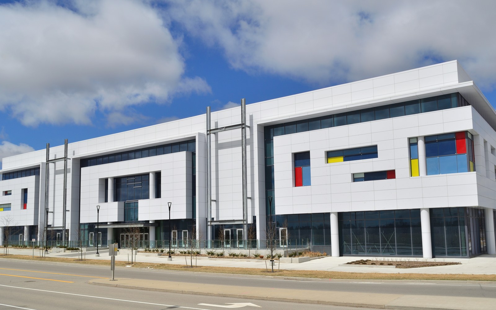 Modern commercial building exterior